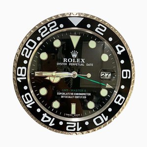 Schwarze Oyster Perpetual GMT Master II Wanduhr von Rolex