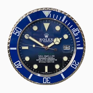 Oyster Perpetual Blue Deepsea Sea Dweller Wall Clock from Rolex