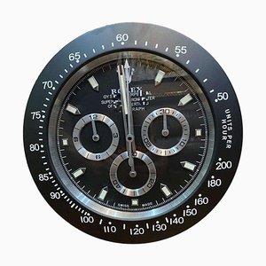 Oyster Perpetual Black Daytona Wall Clock from Rolex