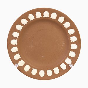 Brown Jasperware Seashell Plate from Wedgwood