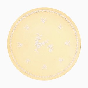 Yellow Jasperware Prunus Plate from Wedgwood