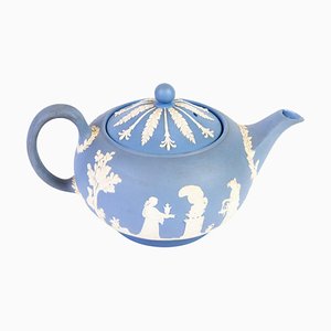 Wedgwood Blue Jasperware Teapot