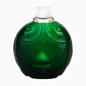 Chinesische Grüne Peking Glas Fisch Schnupftabakflasche