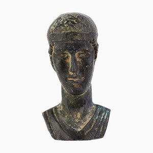 Antico artista romano, busto senatoriale, 300 d.C., bronzo