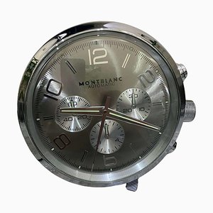 Officially Certified Silver Chrome Wall Clock from Mont Blanc