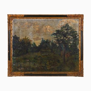 Artiste Belge, Paysage, Fin des années 1800-Début des années 1900, Peinture, Encadré