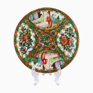 19th Century Chinese Famille Rose Canton Porcelain Plate