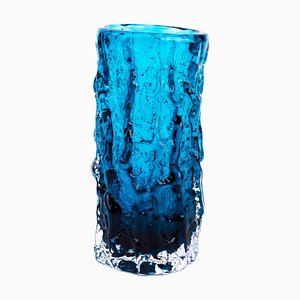 Whitefriars Aquamarine Glass Designer Vase by Geoffrey Baxter