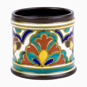 Dutch Art Pottery Earthenware Vase from Gouda, Holland