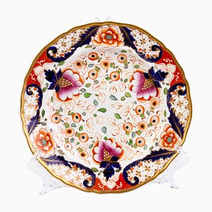 Late 18th Century English Imari Porcelain Plate from Davenport