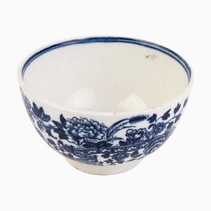 Bol à Thé George III Worcester en Porcelaine à Décor Floral, Chine, Fin du 18ème Siècle