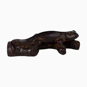 Japanese Carved Boxwood Lizard