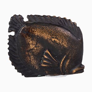Japanischer Meiji Fisch aus Bronze, 19. Jh.