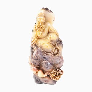 19th Century Chinese Qing Carved Soapstone Sculpture