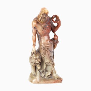 Chinese Soapstone Carving Desk Seal Sculpture, 19th Century