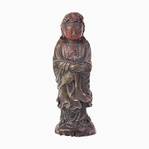 Chinese Soapstone Carving Quanyin Sculpture, 19th Century