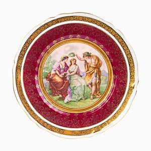 Plato de mueble de porcelana fina de Royal Vienna