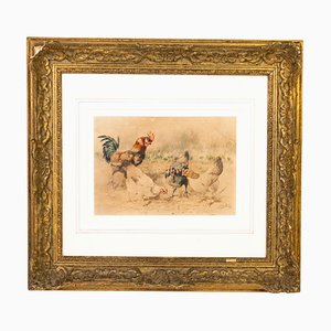 William Baptiste Baird, Composition, Late 19th or Early 20th Century, Watercolour, Framed