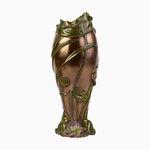 Art Nouveau Bronze Effect Vase