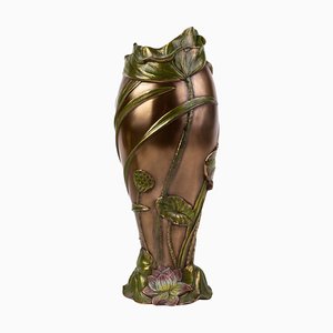 Vaso Art Nouveau effetto bronzo
