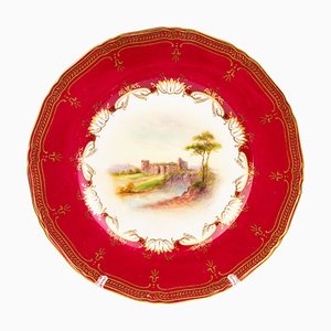 Fine Porcelain Plate Depicting Castle from Royal Worcester