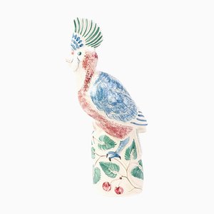 Rye Pottery Polychrome Parrot Figure