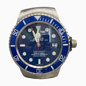 Oyster Perpetual Date Blue Submariner Wall Clock from Rolex