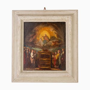 Ascension of the Virgin, 18th Century, Canvas Painting, Framed