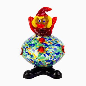 Venetian Murano Glass Sculpture Designer Clown