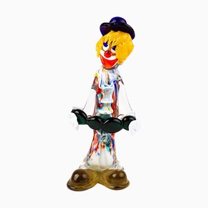 Venetian Murano Glass Sculpture Designer Clown