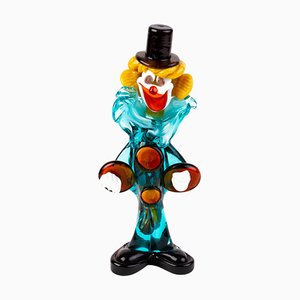 Venetian Murano Glass Sculpture Designer Clown