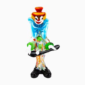 Venetian Murano Glass Sculpture Designer Clown