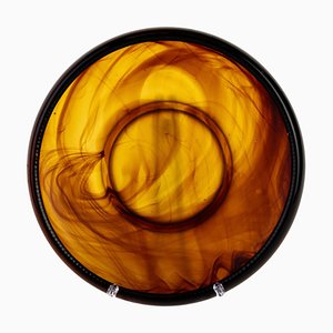 Art Deco Cloudy Amber Bowl from George Davidson