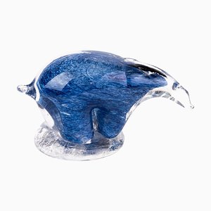 Venezianische Murano Glas Designer Skulptur Eisbär