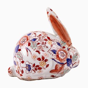 Sculpture Lapin En Porcelaine Imari, Japon