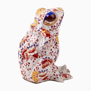 Sculpture Grenouille Japonaise en Porcelaine Imari