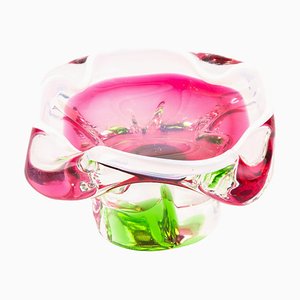Murano Venetian Glass Opalescent Designer Sommerso Bowl