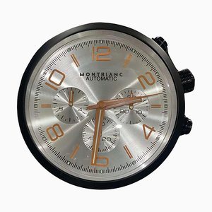 Automatic Silver Face & Orange Dial Wall Clock from Mont Blanc