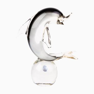 Murano Venetian Glass Designer Sculpture Dolphin