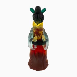 Murano Venetian Glass Designer Sculpture Geisha