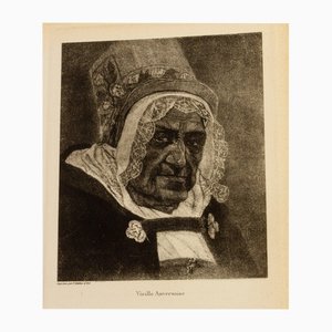 Felicien Rops, Amberes belga, Grabado original, siglo XIX