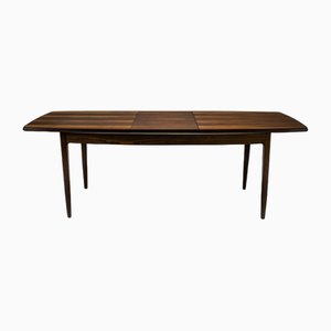 Extendable Boat-Shaped Dining Table in Rosewood, Denmark, 1960s
