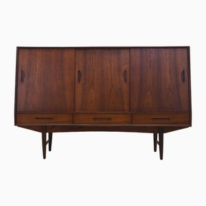 Credenza alta in teak, Danimarca, anni '60