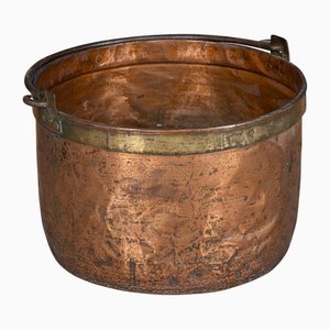 Antique 19th Century English Copper Cooking Pot, 1860s