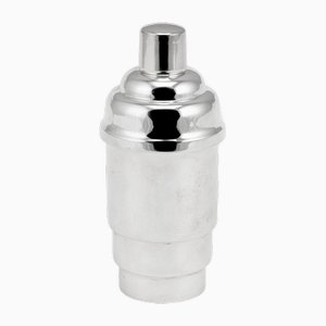 20th Century Art Deco Silver-Plated Cocktail Shaker, France, 1950s