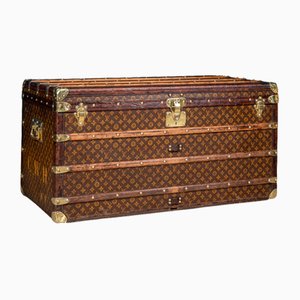 Antique 20th Century Trunk in Monogram Canvas from Louis Vuitton, France, 1910s