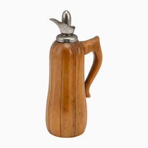 20th Century Italian Wooden Flask by Aldo Tura for Macabo, 960s