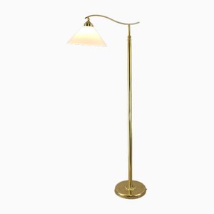 Art Deco Adjustable Brass Floor Lamp, Münich, 1930s
