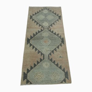 Petit Tapis de Couloir Marron Orange, Turquie, 1960s