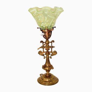 Lámpara de mesa vienesa modernista, década de 1900